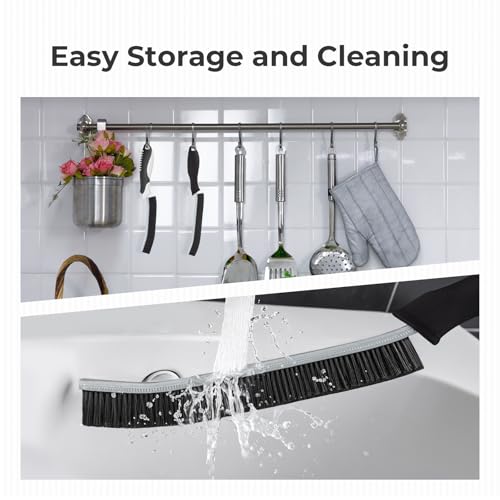Miniatura 6 de Tqrr 6 Piezas Cepillo Para Limpiar - Cepillo Limpieza Hogar, Cepillo Cerdas Duras, Multifuncional Cepillo Para Limpiar Juntas Para Baño, Cocina, Inodoro, Ventanas 6, Negro