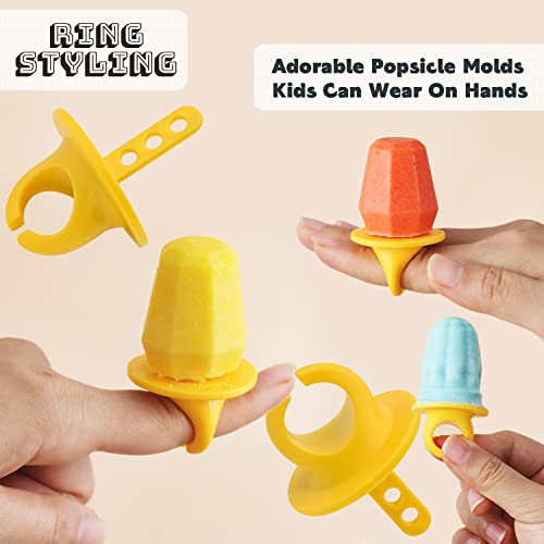 Silicone Popsicle Molds, Ice Pop Molds,Kids Ice Cream Diy Pop Molds，Easy Release & Clean For Family Diy Homemade Popsicle (Pink) #TOP4