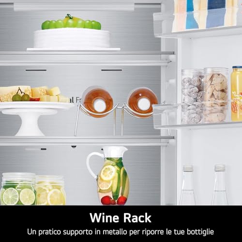 Lg GBV5140CPY Frigorifero Combinato Total No Frost, 344L, Classe C, Metal Fresh, Door Cooling, Linear Cooling, Cassetto Zero Gradi Convertibile Fresh Converter, Wine Rack, Prime Silver - 6