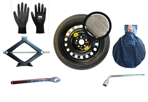 Kit roda de substituição de 17" compatível com KIA SPORTAGE, HYUNDAI TUCSON, MAZDA CX-5, MITSUBISHI ECLIPSE CROSS com gato, chave e capa 135/90/R17