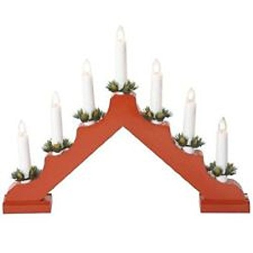 Scotrade Red Newly Designed Traditional Wooden Christmas Candle-Bridge