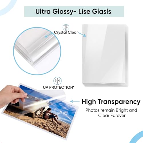 Image of JK Toners 65mmx95mm 100 X 2 Pack Laminating Pouches, Clear Glossy Finish, Waterproof | Perfect for Document & Certificate Protection (Pack of 100) (65mmx95mm (250 Micron))
