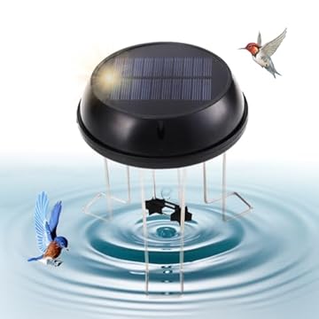 solar powered bird bath water heater