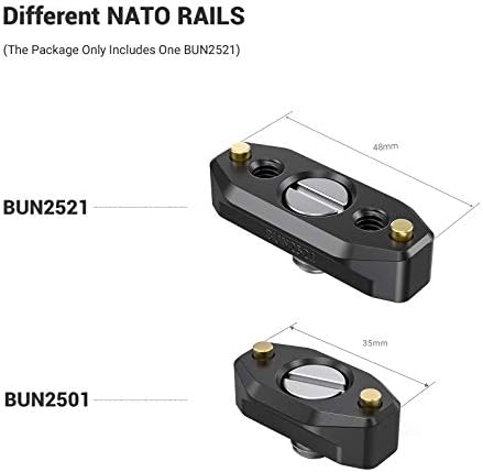 SMALLRIG NATO Rail (48mm) with Locating Screw for ARRI Standard - BUN2521