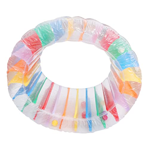 BESPORTBLE Juguete Inflable Rueda de Agua Flotante Gigante Colorida para Piscina y Jardín Rodillo de Agua para Niñas Juguete Acuático Multifuncional Resistente con Cierre de Aire de