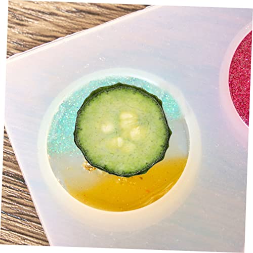 12 rebanadas secas de pepino prensado para manualidades miniatura 5