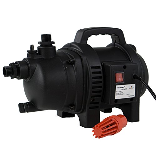 Hydrapump Utility – 120V 1Hp 1,000 Gph Powerful And Lightweight Utility Water Pump With Two 3/4" Garden Hose Adapters And Bonus Foot Valve #TOP1
