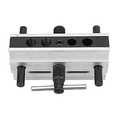 Kit de Plantilla de Clavija autocentrante, aleación de Aluminio, Plantilla de Clavija para carpintería, guía de Taladro, Escala Imperial métrica, localizador de Orificios de Clavija Ajustable