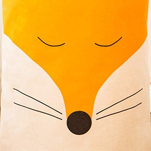 Inwagui Large Laundry Baskets Collapsible Fabric Laundry Hampers Cartoon Fox Toy Storage Bins with Handles - Style B