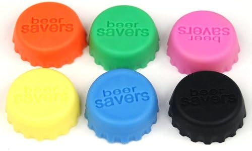 YIGO Healthy Clubs silicone beer savers, bottle caps, tops, A, 6 pcs.