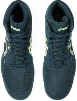 ASICS Tênis de luta livre masculino Snapdown 4, Azul-petróleo