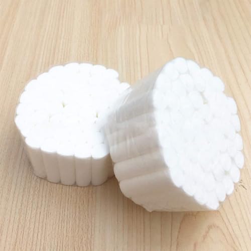 TingHaoO 50 weiße Zahnbaumwollrollen, hochsaugfähig, unsteril, für Zahnärzte