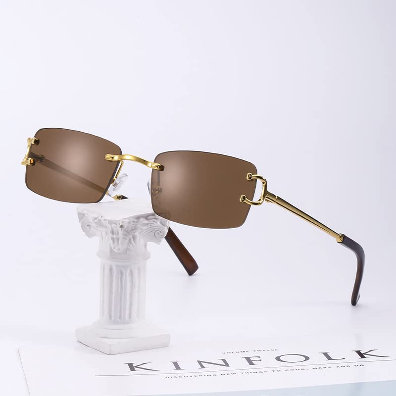 Rectangle Polygon Polarized Sunglasses for Women Men Retro  display picture 2