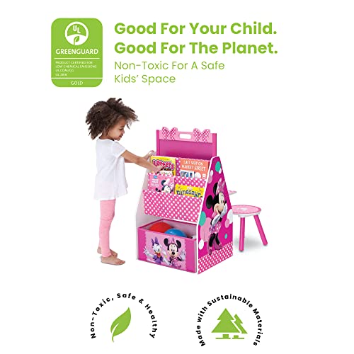 image for Delta Children Deluxe Kids Art Table | Easel, Desk, Stool, Toy Organiz