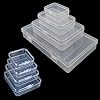 Amazon.com: Goodma 24 Pieces Mixed Sizes Rectangular Empty Mini Clear ...