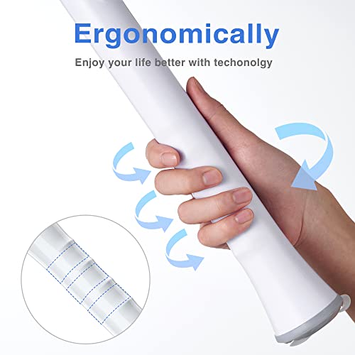 Keimi Electric Spin Scrubber, 2023 New Cordless Scrubber With 7 Replaceable Scrubber Heads, Adjustable Speeds And Extension Handle, Rechargeable Shower Cleaning Brush For Bathtub, Grout, Tile, Floor #TOP7