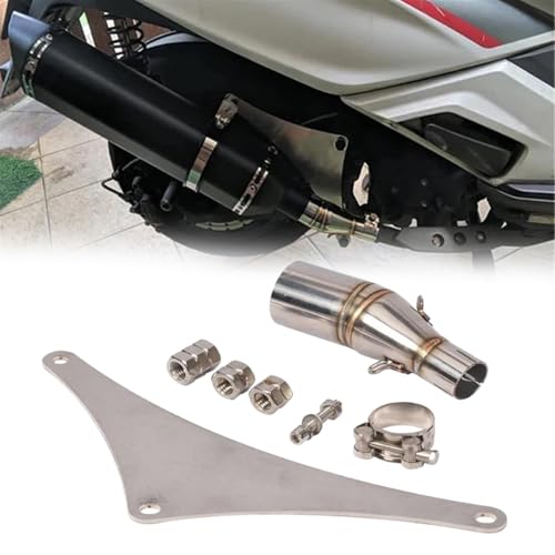 Silencieux d'échappement 51 mm haute finition avec raccord central pour Kymco Xciting 300i 250