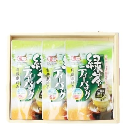 一番茶のみ使用!有機栽培緑茶ティーバッグ(合計90P)(抹茶入)