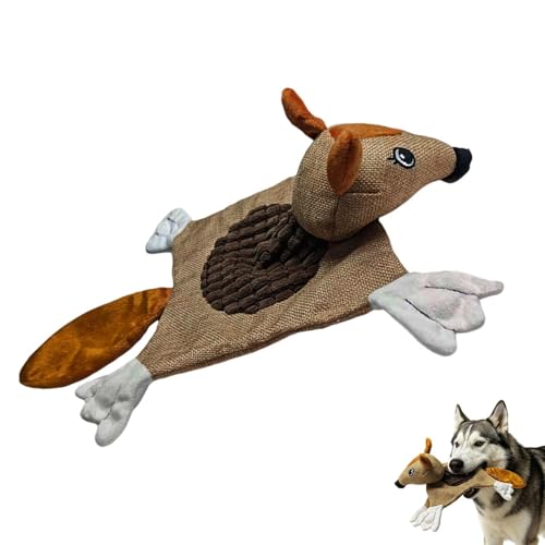 Bsbkoj Squeaky Dog Toys, Cute Animal Plush Teething Doll Interactive Chew Sound Toy for Puppy Training Care Enrichment Play Durable Stuffed Pet Toy for Small Medium Large Dogs Indoor Outdoor Use