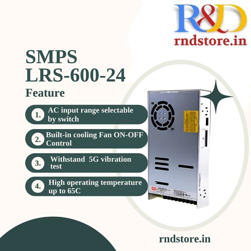 Image of R&D Meanwell SMPS LRS-600-24 Power Supply (24v-600w) for Industrial Automation Machinery