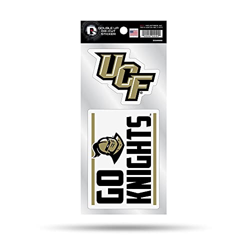 Rico Industries NCAA Central Florida Knights Double Up Die Cut 2-Piece Sticker Sheet