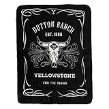 Northwest Yellowstone Silk Touch Throw Blanket, 46' x 60', Whiskey Label