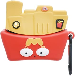 جراب حماية من السيليكون المتين ثلاثي الأبعاد بطبعة بطاطس وتصميم مقاوم للخدش وحامل معدني يناسب سماعات ايربودز برو 2 من جي باور، متعدد الألوان