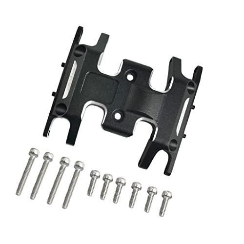 Image of MORLORDY RC Aluminum Alloy Center Skid Plate Axle Chassis Armor Protector Set for 1 /24 RC Crawler Car SCX24 Upgrades Accessories - Black
