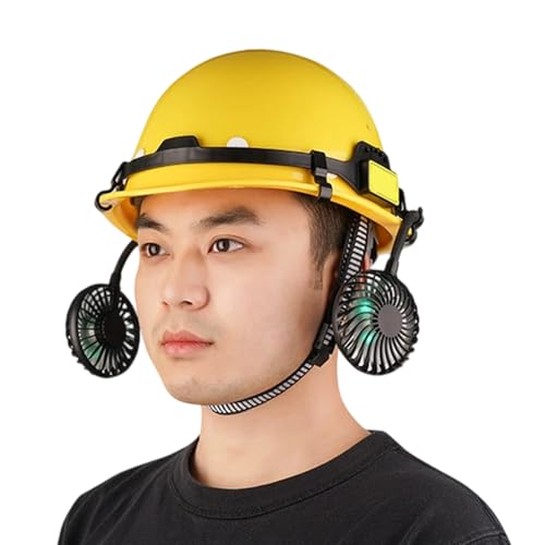 Casco con ventilador | Casco de trabajo ventilado - Tocado ergonómico, ventilador orientable para astillero arboricultura DIY tamaño de árboles