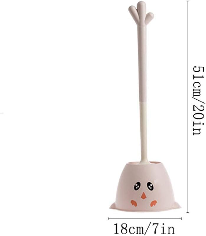 Toilet Brush Holder Beautiful and Durable Toilet Brush, Bathroom Cleaning Brush, Spherical Brush with Strong Cleaning Power Will not,Toilet Brush with Holder