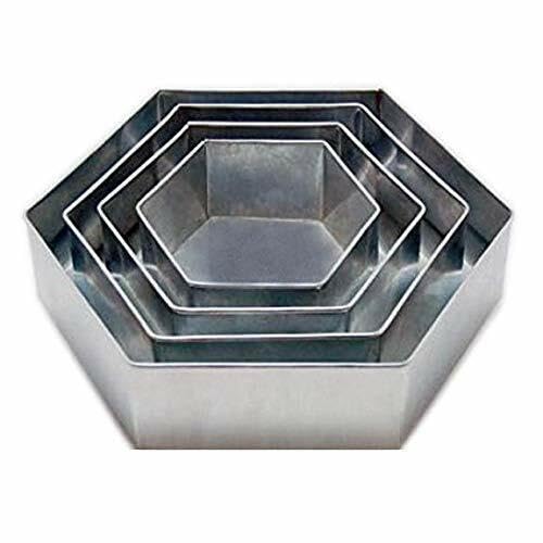 For SET OF 4 TIER HEXAGON SHAPE CAKE BAKING PANS BY 6 8 10 12 For SET OF 4 TIER HEXAGON SHAPE CAKE BAKING PANS BY 6 8 10 12