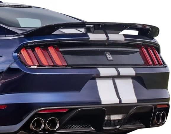 Trunk Spoiler Compatible With 2019-2023 Ford Mustang GT350 All Painted Color G1 Absolute Black Pearl