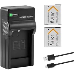 Cargador Bateria Sony Np Bn1 2 X NP-BN1 Batería de Repuesto y Cargador Compatible con Sony Cyber-Shot DSC-QX10 DSC-QX30 DSC-QX100 DSC-TF1 DSC-TX10 DSC-TX20 DSC-TX30 DSC-W530 DSC-W570 DSC-W650 DSC-W800 DSC-W830 Digital Cameras