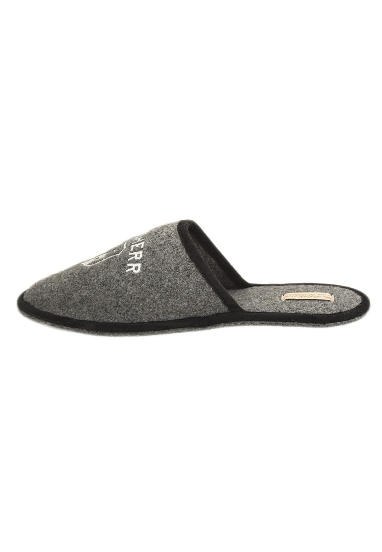 Adelheid Hausherr Filzpantoffel, Farbe:Rabenschwarz, Größe:42/43