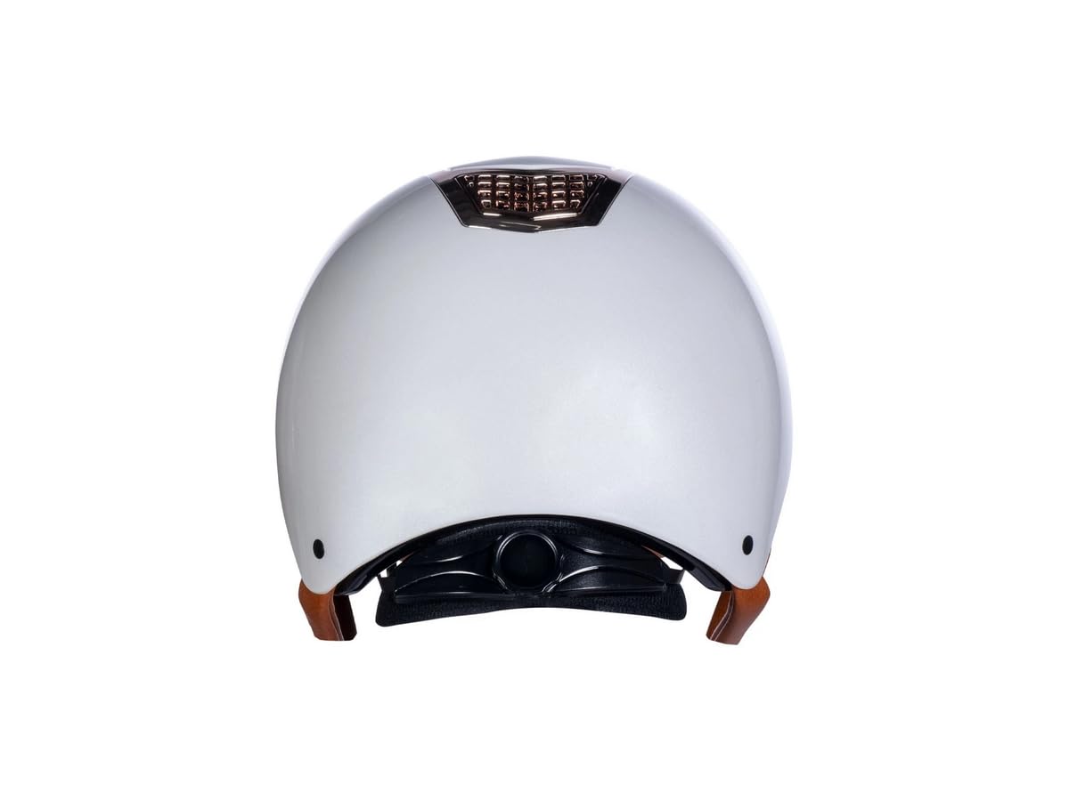 HKM Unisex Edinburgh Kask jeździecki Jasny Brąz/Czarny S (53-55 cm)