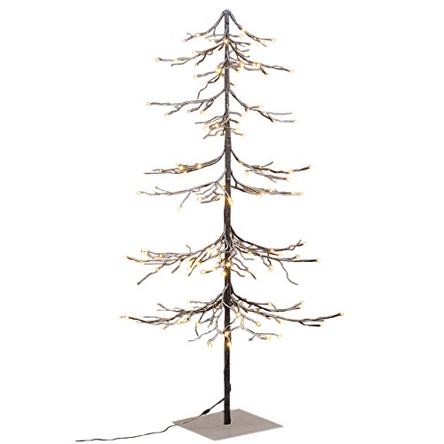 Lightshare Lighted Snow Fir Tree, Large