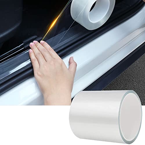 TYLife Car Door Edge Guard,33Ft Door Sill Protector Car Door Trim Edge Guard Protection Anti-Collision Fits for Most Car (Wideth-3.9In, Transparent)