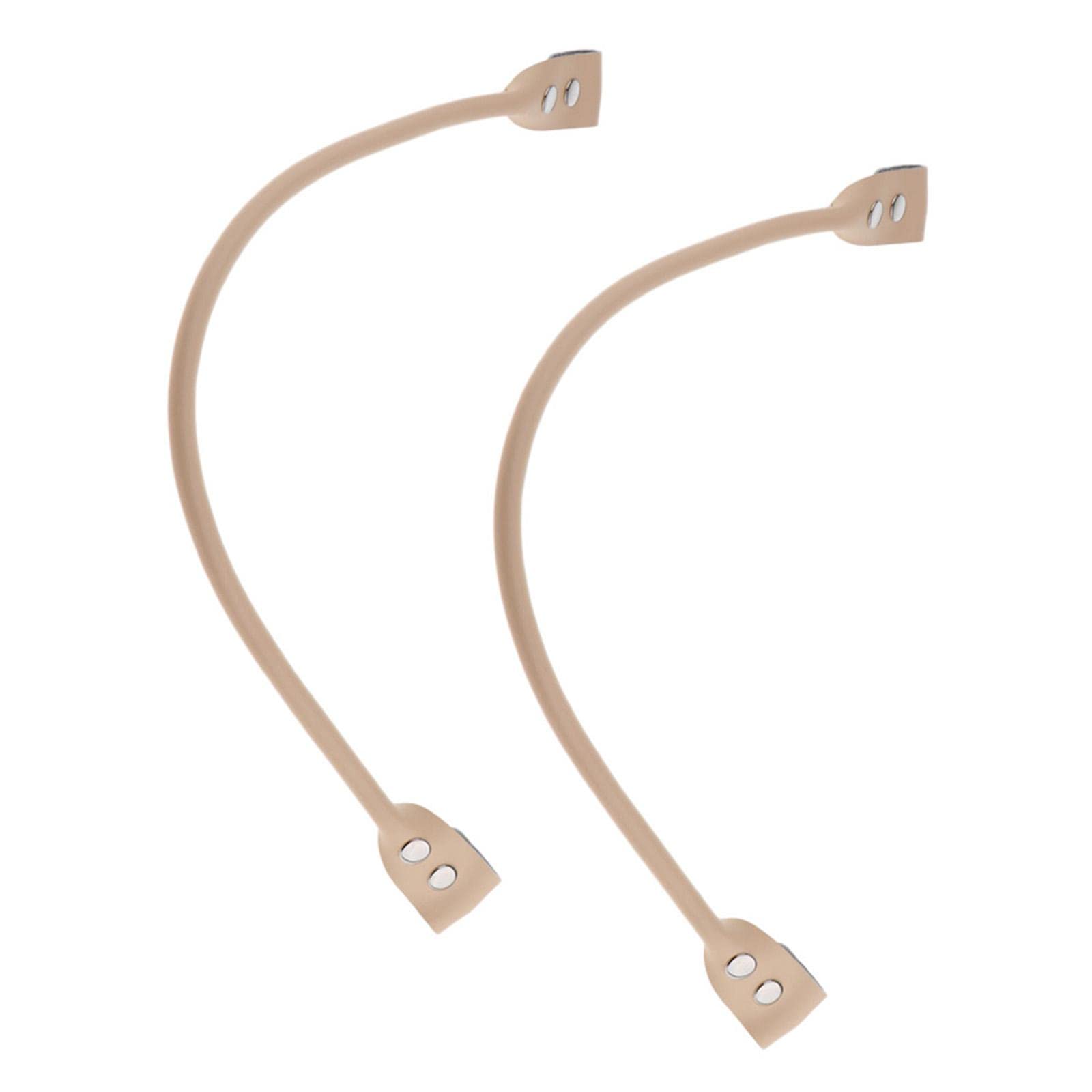 nivaa 2 Pieces Genuine Leather Handbag Bag Strap Detachable Replacement 58cm Beige-picture-23