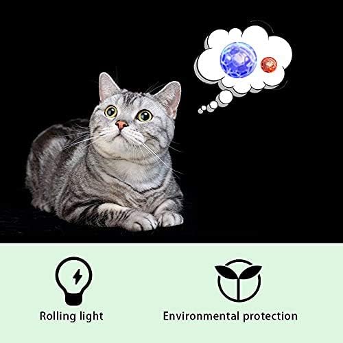 ATIN 3x Ghost Hunting Touch Activated Flashing Balls,Ghost Hunting Motion Light Up Cat Dog Balls,Paranormal Equipment Pet Balls Toy