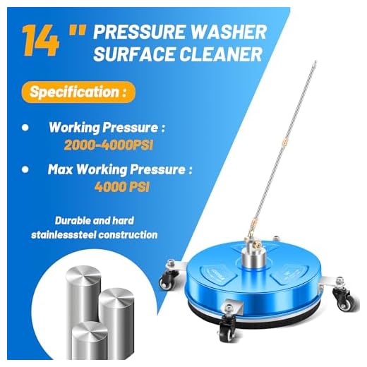 14" Professional Pressure Washer Surface Cleaner