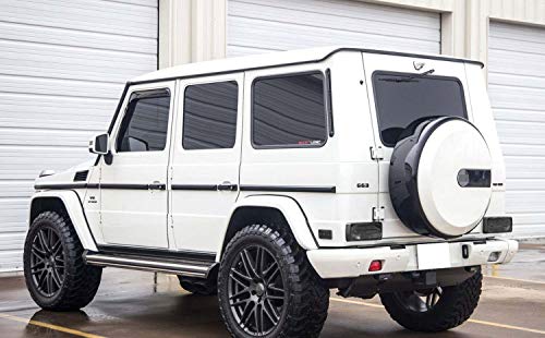 image for iJDMTOY Gloss Black Front/Rear Side Marker Lamp Lenses Compatible With