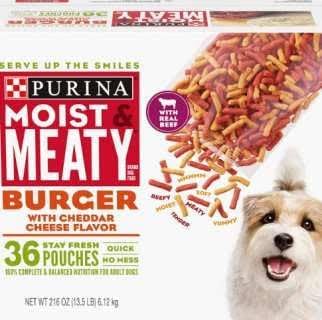 Purina Moist and Meaty Burger Cheese, 2 Pack