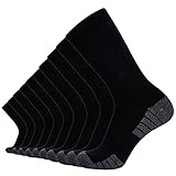 SoxDaddy Men’s Crew Work Outdoor Socks, Moisture Wicking Cotton Blend, Cushioned Reinforced Heel and