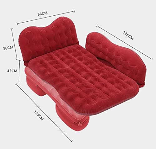 Inflatable Air Mattress for Car Travel Back Seat - Outdoor Indoor Air Bed Household Car Dual-Use Air Mattress Portable Travel Camping Mattress Sleep Bed for Road Trip Universal SUV Blow Up Mattress