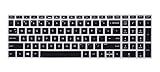 Keyboard Cover for HP 17.3 Inch Laptop, HP 17.3' FHD IPS Business Gaming Laptop, HP Envy 17t Touch, HP Envy 17M-AE111DX 17M-AE011DX 17-BS049DX 17-BS010NR, Black