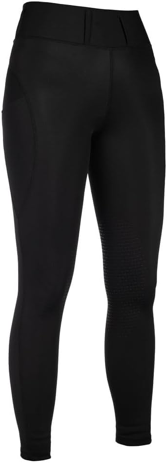 HKM Jil High Waist- SIL. Knee Patch Ladies Riding Leggings