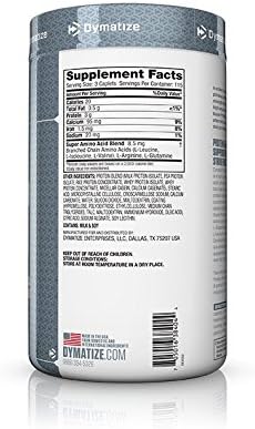 Dymatize Super Protein Amino 6000 Protein Supplement, High-Quality Protein & Amino Acid Complex, 3g Protein, 8.5mg BCAAs, 345 Caplets
