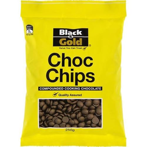 Black & Gold Chocolate Chips Compounded Cooking Chocolate 250g x 1