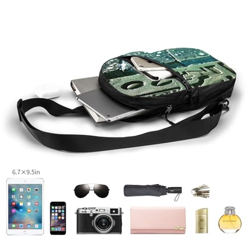 Egypt Hieroglyphics Print Men's and Women's Foldable Crossbody Bag,Sports Crossbody Bags,and Daily Chest Bags4