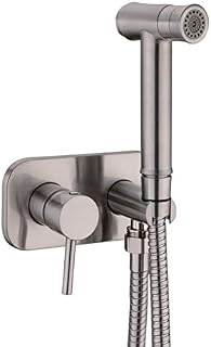 TRUSTMI Toilet Concealed Hot and Cold Bidet Spray Set,Brushed Nickel